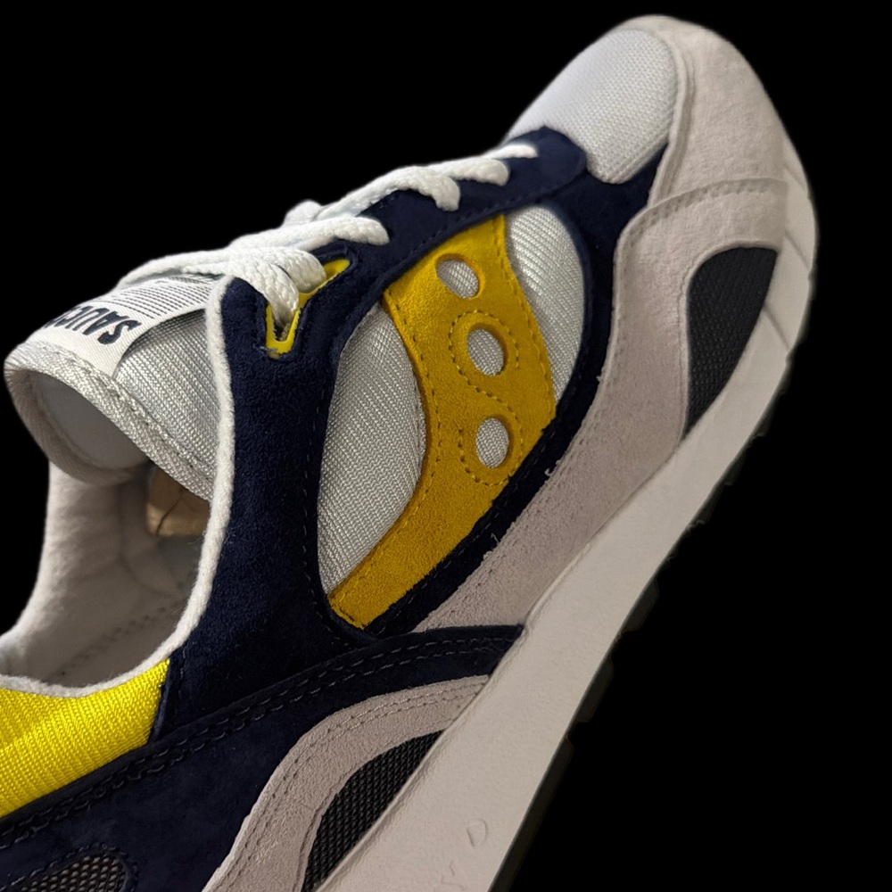 🔥Saucony SHADOW 6000  Men's size 11 Sneakers -Navy, Yellow, Blk, & White *NEW* - Picture 9 of 13
